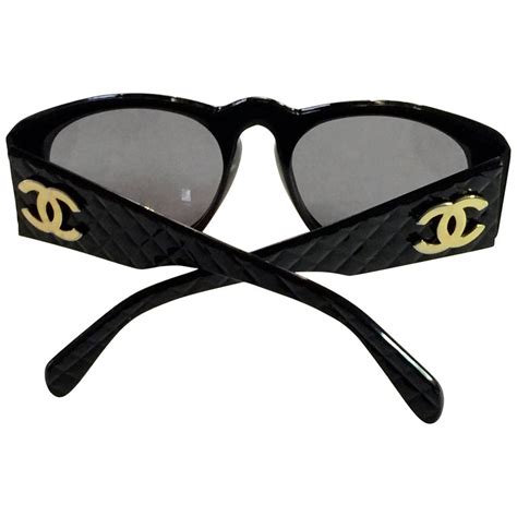 chanel 5052|CHANEL 5052 Quilted CC Black Sunglasses Vintage 00s.